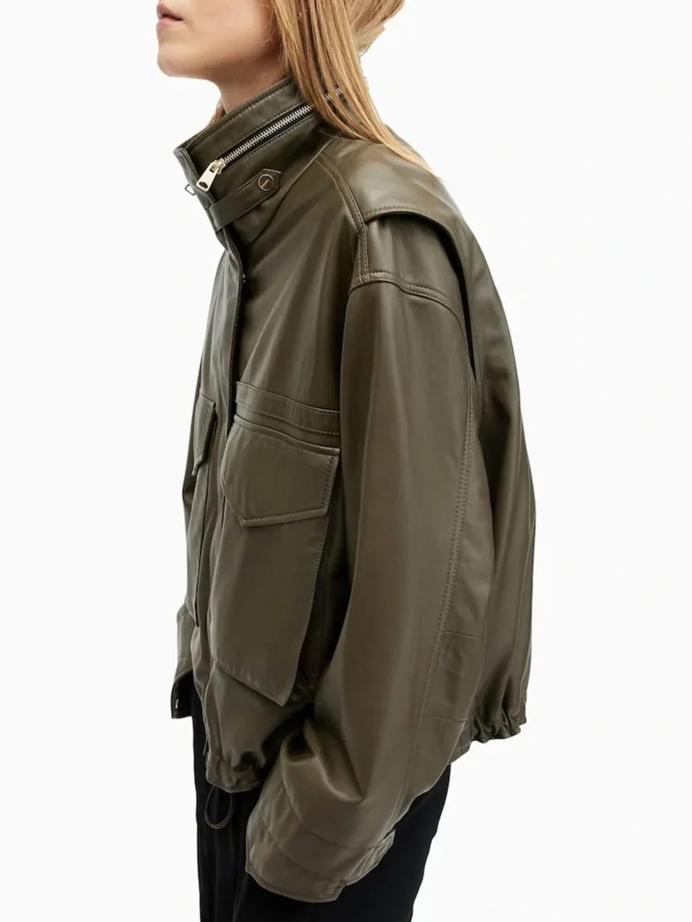 New Allsaints clay leather Jacket - Picture 2 of 2